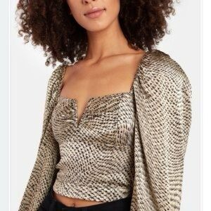 Ellejay Cropped Blouse Size XS